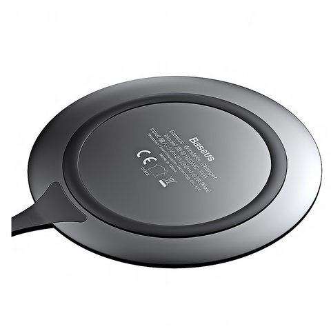 Беспроводное зарядное устройство Baseus BSWC-P01, Quick Charge, USB вход 5В 2A/9В 1.67A, черное, #WXJS-A1 Превью 2