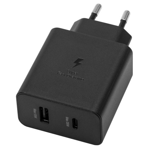Сетевое зарядное устройство EP-TA220, 35 Вт, Power Delivery (PD), черный, 2 порта, service pack box Превью 1