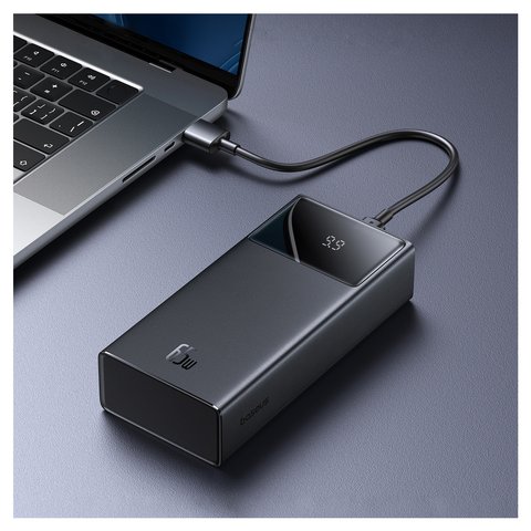 Power bank Baseus Star-Lord Digital, 30000 мАг, 65 Вт, чорний, Power Delivery (PD), #P10022908113-00 Прев'ю 1