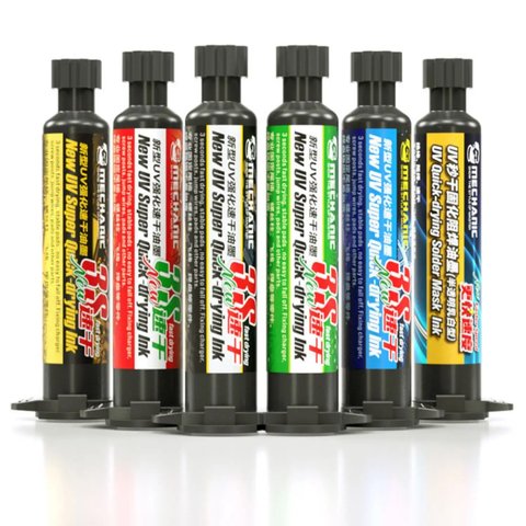 Máscara de soldadura Mechanic SU3, roja, 10 ml, UV Vista previa  2