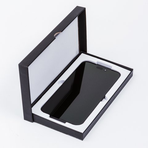 LCD compatible with iPhone 14 Pro Max, (black, with frame, HC, without IC, (OLED), GX OEM hard) Preview 2