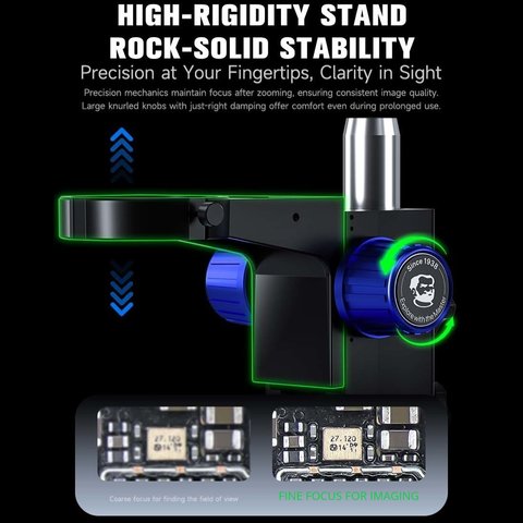 Microscopio Mechanic Super XS-DVS-1, trinocular, 6,7X-45X Vista previa  9