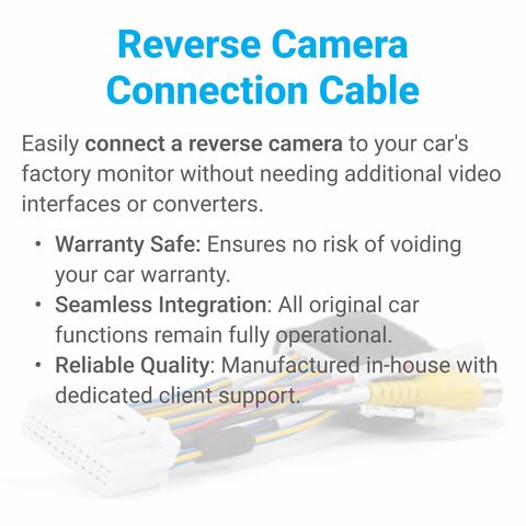 Cámara de visión trasera para Opel Vivaro Dacia Renault Clio Duster Megane Logan con juego de cables y cable de conexión de 24 pines Vista previa  4