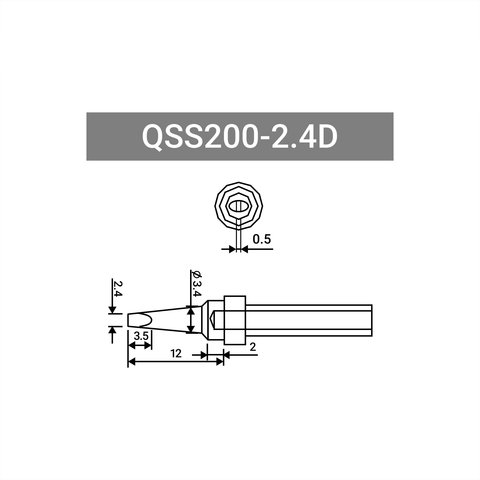 Soldering Iron Tip Quick QSS200-2.4D Preview 1