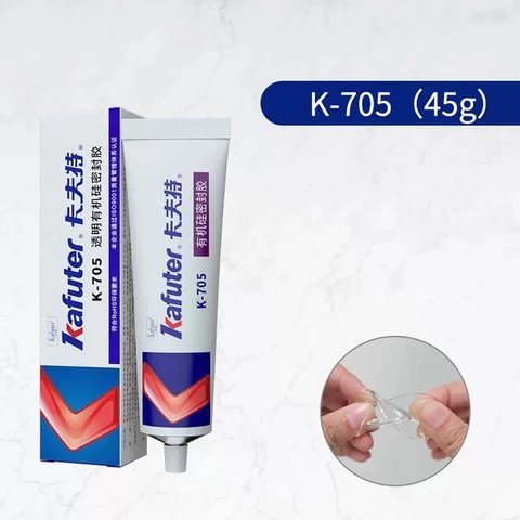 Клей-герметик Kafuter K-705, силиконовый, 45 г Превью 1