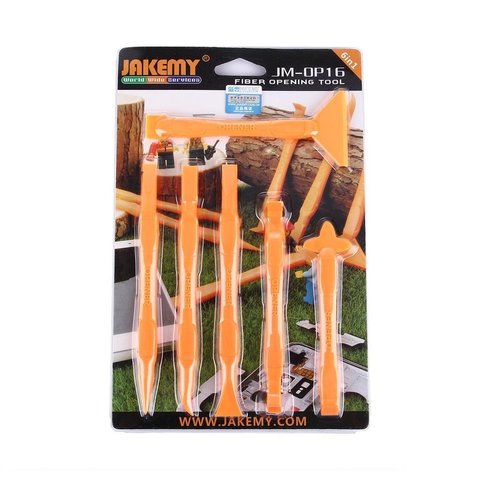 Juego de herramientas para desarmar dispositivos electrónicos 6 en 1 Jakemy JM-OP16 Vista previa  3