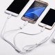 Cable USB Hoco X1, USB tipo-A, USB tipo C, micro USB tipo-B, Lightning, 100 cm, 2.4 A, blanco, #6957531032069 Vista previa  1