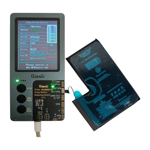 Batería Deji puede usarse con Apple iPhone 14 Pro Max, Li-ion, 3.86 V, 4750 mAh, mayor capacidad, original IC Vista previa  1