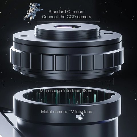 Microscopio Mechanic MOS300-B11, trinocular, 6X-45X Vista previa  5