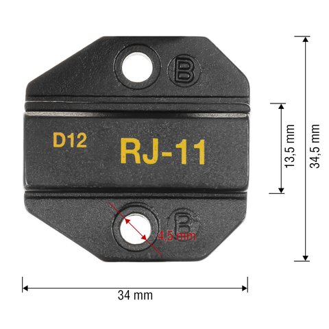 Матрица для кримпера Pro'sKit 1PK-3003D12 Превью 1