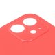 Задня панель корпуса для iPhone 12, червона, не потрібно знімати скло камери, big hole Прев'ю 1