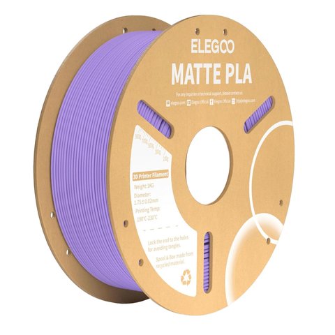 Філамент ELEGOO PLA MATTE, блідо-фіолетовий (lavender purple), 1 кг Прев'ю 1