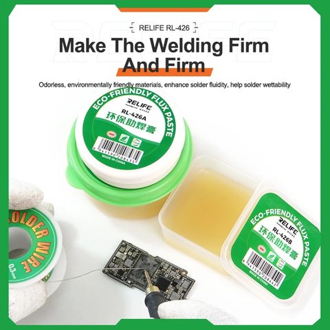 Флюс-паста RELIFE RL-426C, екологічно чистий, 80 г Прев'ю 2