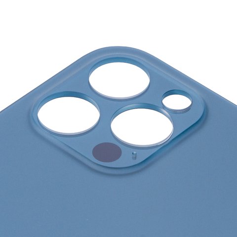 Задняя панель корпуса для iPhone 12 Pro, синяя, не нужно снимать стекло камеры, Original (PRC), big hole Превью 1