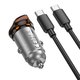 Автомобильное зарядное устройство Hoco NZ16B, черное, Power Delivery (PD), c кабелем USB тип-C к USB тип-C, 45 Вт, 2 порта, 12-24 B, #6942007644792 Превью 2