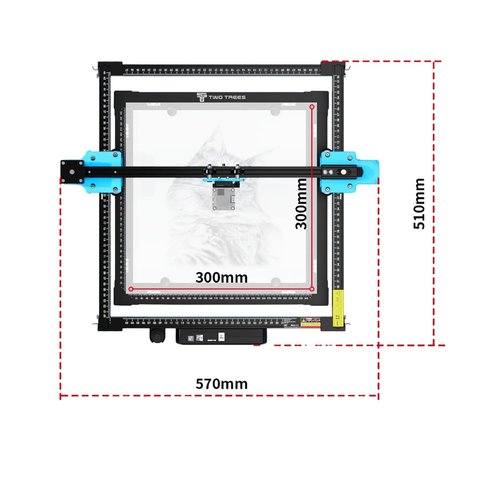 Лазерно-гравировальный станок TwoTrees TTS-55 Pro Превью 7