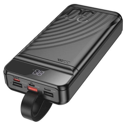 Power bank Hoco J123B, 30000 мАч, 22,5 Вт, черный, Quick Charge, Power Delivery (PD), #6942007612081 Превью 1