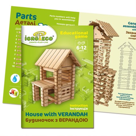 Конструктор IGROTECO Домик с верандой Превью 4